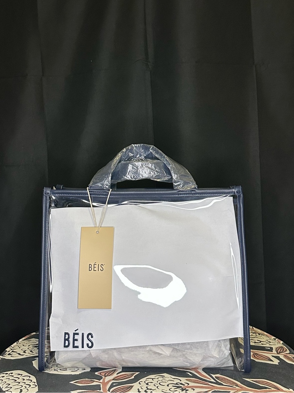 BEIS Large Stadium Tote in Navy